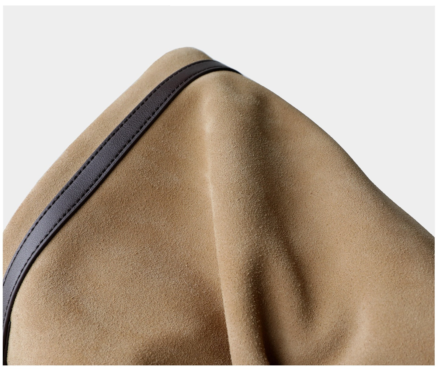 Full Grain Leather Pillow Boston Bag – Pebbled Cowhide & Suede Shoulder Bag | Gold Hardware, Top Handle & Crossbody Strap