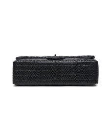 Genuine Caviar Leather Classic Flap Bag | Chain Strap Lock Bag, Leather Shoulder Purse, Diamond and V Geometric