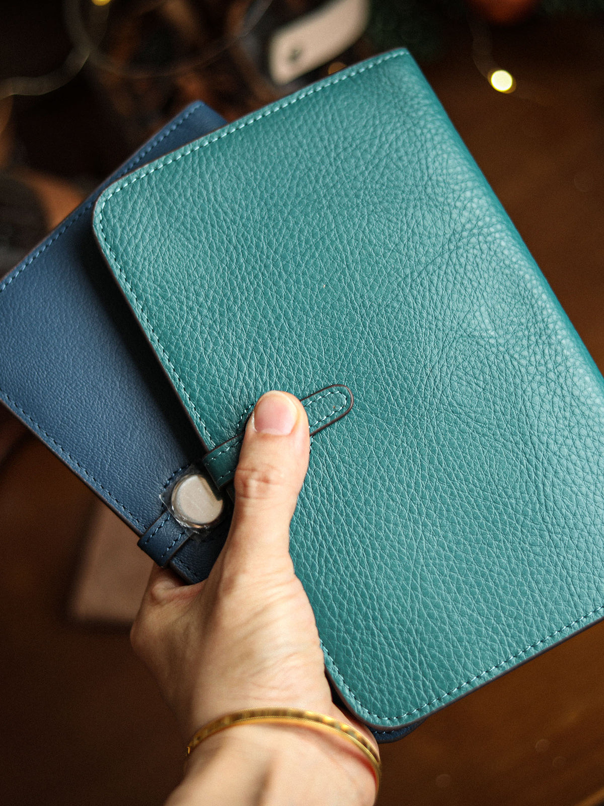 Genuine Cowhide Leather Passport Wallet | Handcrafted Large Phone Clutch & Card Holder