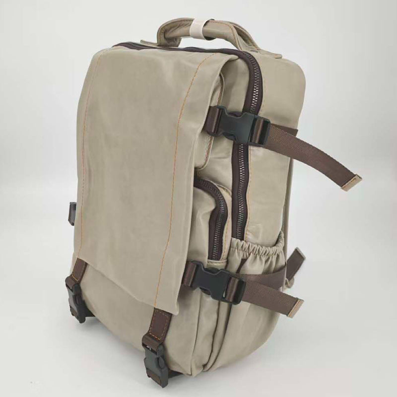 Genuine Full Grain Cowhide Leather Backpack for Men — Handmade Large Travel & Laptop Rucksack | 2 Sizes, 4 Colours | Tactical Buckle Design