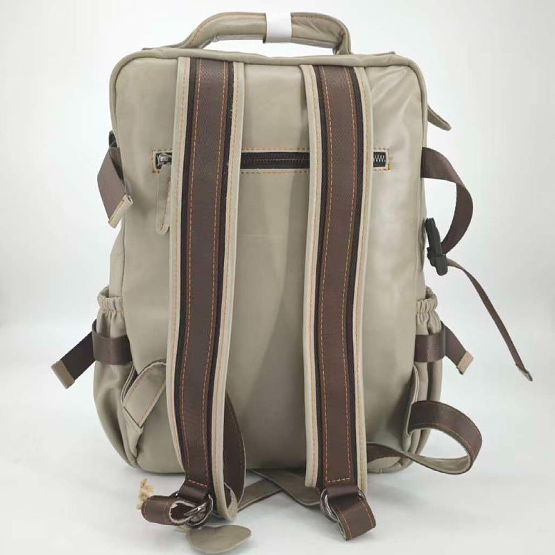 Genuine Full Grain Cowhide Leather Backpack for Men — Handmade Large Travel & Laptop Rucksack | 2 Sizes, 4 Colours | Tactical Buckle Design