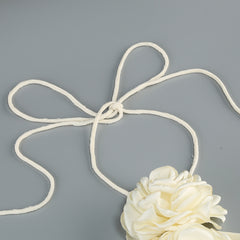 Halter Floral Embroidered Bridal Gown Maxi Dress, Backless Long Evening Dress for Weddings, Formal Events