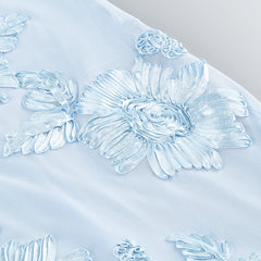 Halter Floral Embroidered Bridal Gown Maxi Dress, Backless Long Evening Dress for Weddings, Formal Events