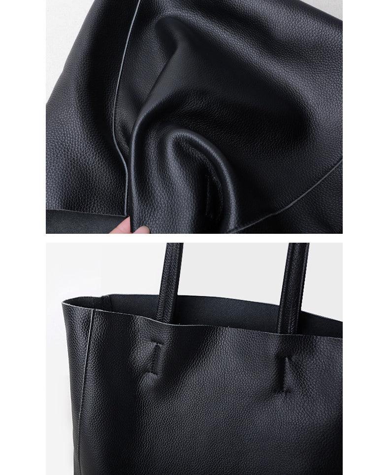 Handcrafted Leather Tote Bag | Grain Leather Large Tote Bag |  Birthday gift for her, yellow, Shell Pink, Caramel, Black Blue Gift For Her