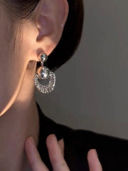 Bohemian Sterling Silver Dreamcatcher Tassel Earrings