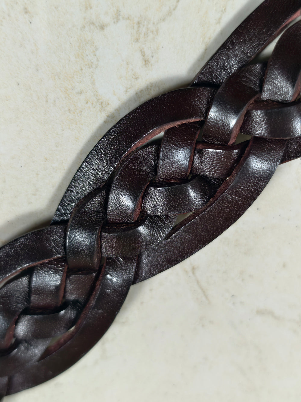 Handcrafted Full Grain Leather Braided Belt | Women's & Men's Vintage Pin-Buckle Belt