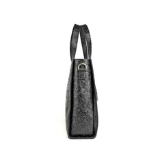 Handcrafted Full Grain Leather Briefcase with Floral Embossing, Vintage Laptop Tote Bag for Men & Women | Fits 16" Laptop | Leather Shoulder & Crossbody Work Bag or Weekend & Overnight Bags