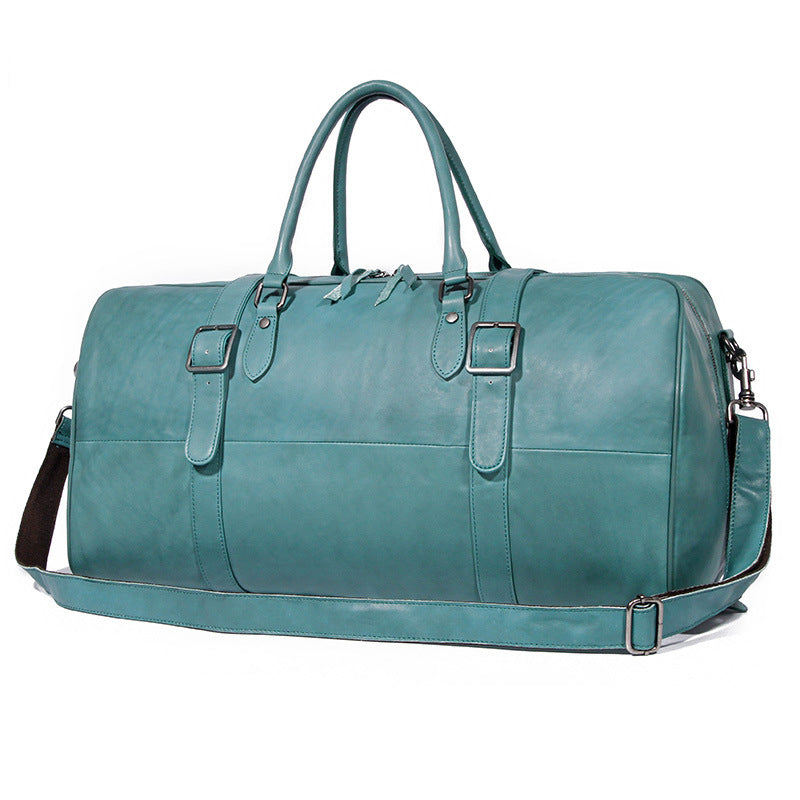 Handcrafted Full Grain Leather Duffle, Chic Leather Boston Weekender Travel Women Bag, Leather Luggage Carry on Baggage, Gym Bag, Men Leather Bag Alexel Crafts