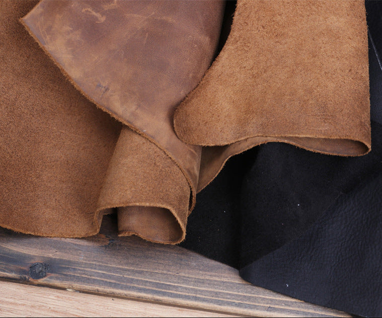 Handcrafted Full Grain Leather Round Barrel Bag | Men's Vintage Motorcycle Crossbody Sling Bag