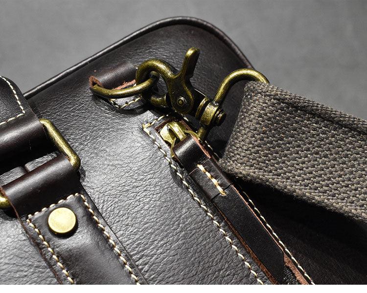 Handcrafted Italian Full Grain Leather Briefcase for Men | Luxury Executive Laptop & Business Satchel