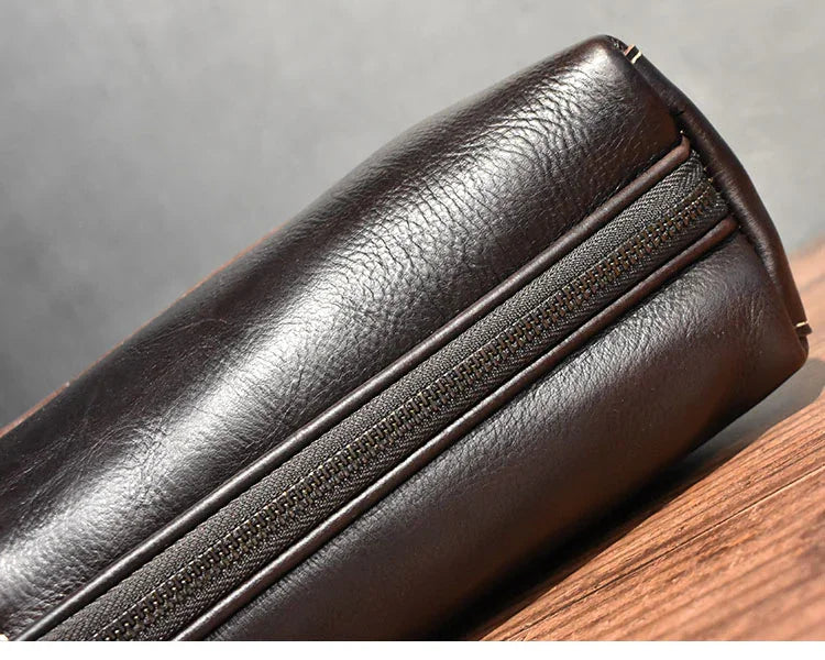 Handcrafted Italian Full Grain Leather Briefcase for Men | Luxury Executive Laptop & Business Satchel