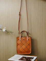 Handcrafted Italy Cowhide Leather Handbag, Leather Shoulder Bag, Leather Crossbody Bag, Christmas Gift
