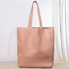 Handcrafted Leather Tote Bag | Grain Leather Large Tote Bag |  Birthday gift for her, yellow, Shell Pink, Caramel, Black Blue Gift For Her