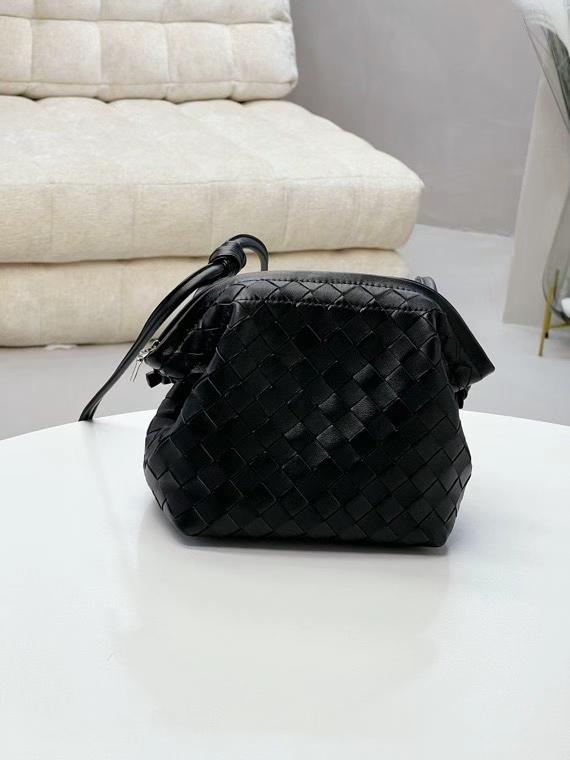 Handcrafted Premium Lambskin Leather Intrecciato Crossbody Bag, Luxury Woven Small Purse