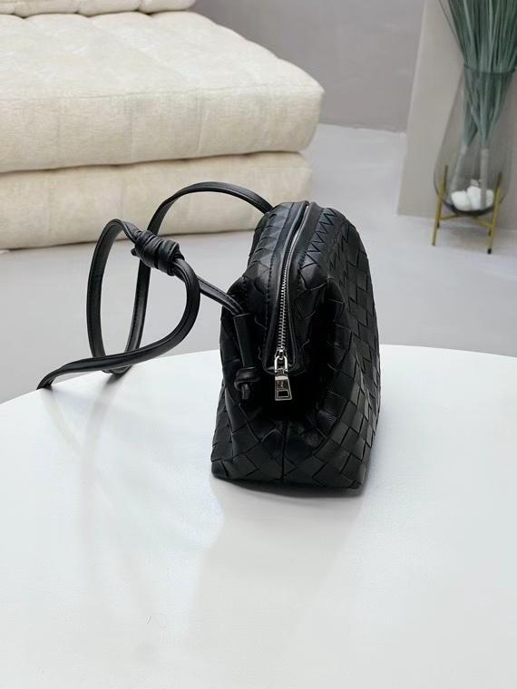 Handcrafted Premium Lambskin Leather Intrecciato Crossbody Bag, Luxury Woven Small Purse