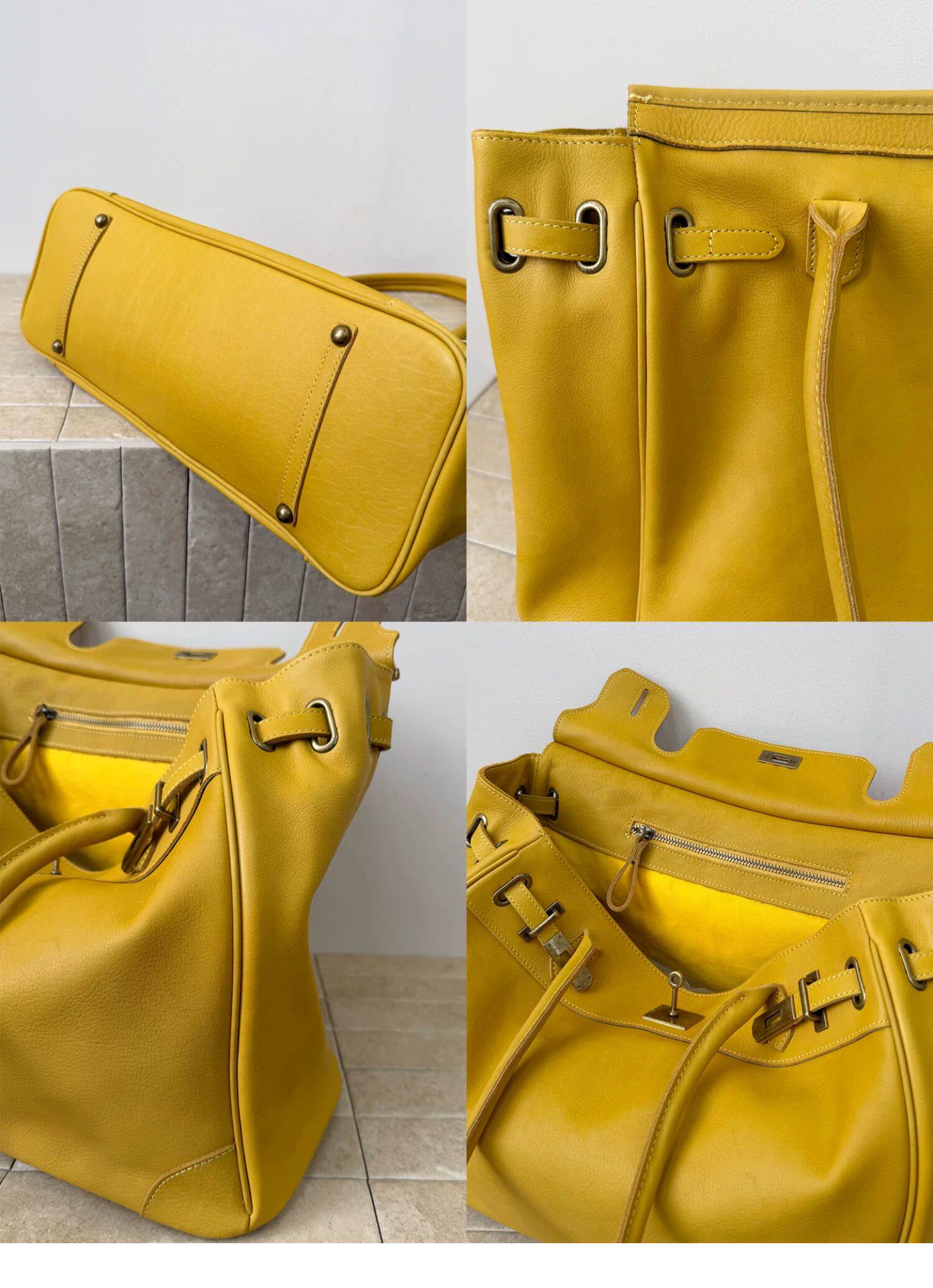 Handcrafted Water-Dyed Cowhide Leather Structured Tote Bag | Women's Vintage Old-Money Style Large Shoulder Bag