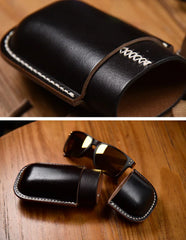 Handmade Leather Glasses Case, Glass Display Case, Vintage Hard Shell Eyewear Storage for Men & Women | Sunglasses, Prescription Glasses