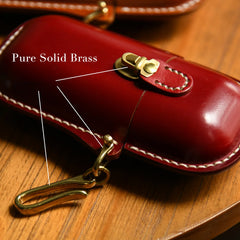 Handmade Leather Glasses Case, Glass Display Case, Vintage Hard Shell Eyewear Storage for Men & Women | Sunglasses, Prescription Glasses