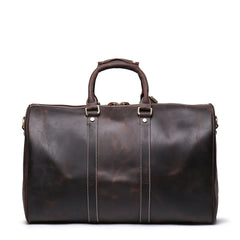 Handmade Full Grain Leather Duffle Bag, Cowhide Large Vacation Travel Bag, Classic Travel Holdall, Lightweight Cabin Luggage, Best Men Gift