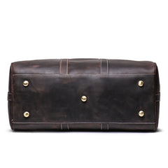 Handmade Full Grain Leather Duffle Bag, Cowhide Large Vacation Travel Bag, Classic Travel Holdall, Lightweight Cabin Luggage, Best Men Gift