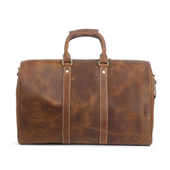 Handmade Full Grain Leather Duffle Bag, Cowhide Large Vacation Travel Bag, Classic Travel Holdall, Lightweight Cabin Luggage, Best Men Gift