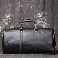 Handmade Crazy Horse Leather Duffle Bag | Full Grain Leather  Large Vacation Travel Bag | Travel Holdall, Lightweight Cabin Luggage, Leather Gym Bag