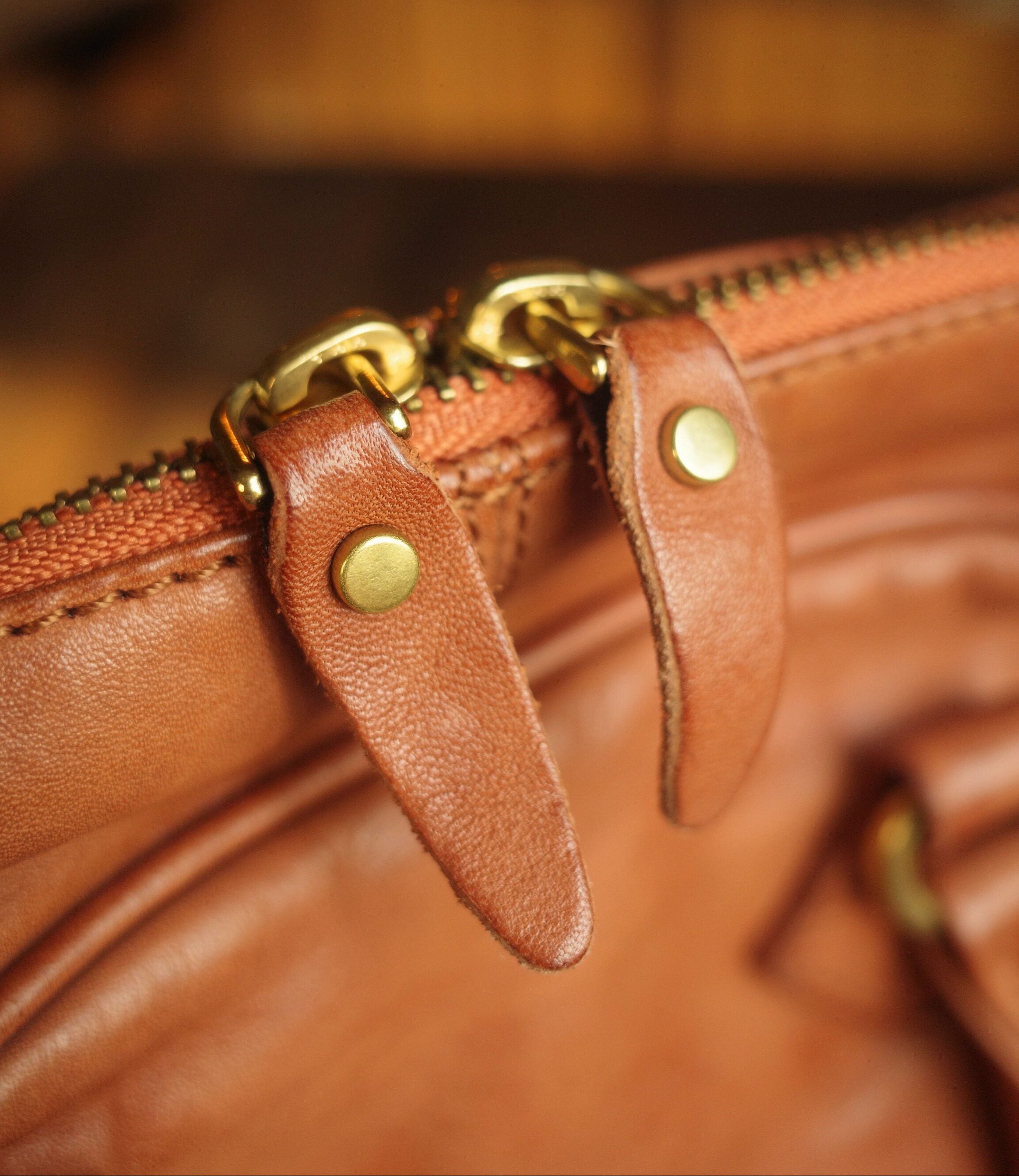 Handmade Italian Full-Grain Leather Vintage Duffle Bag – Solid Brass Hardware | Weekend Travel Bag with Detachable Shoulder Strap