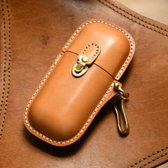 Handmade Leather Glasses Case, Glass Display Case, Vintage Hard Shell Eyewear Storage for Men & Women | Sunglasses, Prescription Glasses