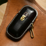 Handmade Leather Glasses Case, Glass Display Case, Vintage Hard Shell Eyewear Storage for Men & Women | Sunglasses, Prescription Glasses