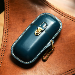 Handmade Leather Glasses Case, Glass Display Case, Vintage Hard Shell Eyewear Storage for Men & Women | Sunglasses, Prescription Glasses