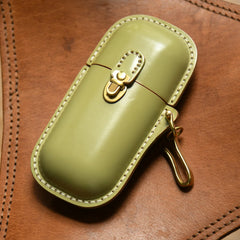 Handmade Leather Glasses Case, Glass Display Case, Vintage Hard Shell Eyewear Storage for Men & Women | Sunglasses, Prescription Glasses
