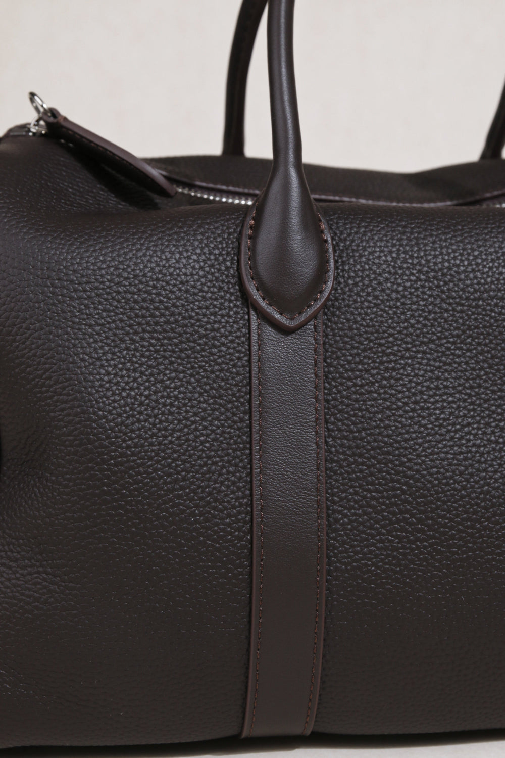 Handmade Top Grain Leather Bag, Luxury Boston Satchel & Crossbody Bag for Traveling, Best Everyday Carry Bag for Women Ebony