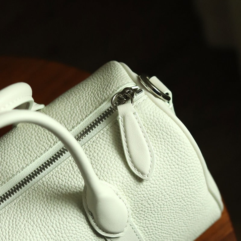 Handmade Top Grain Cowhide Leather Boston Bag | Crossbody & Satchel