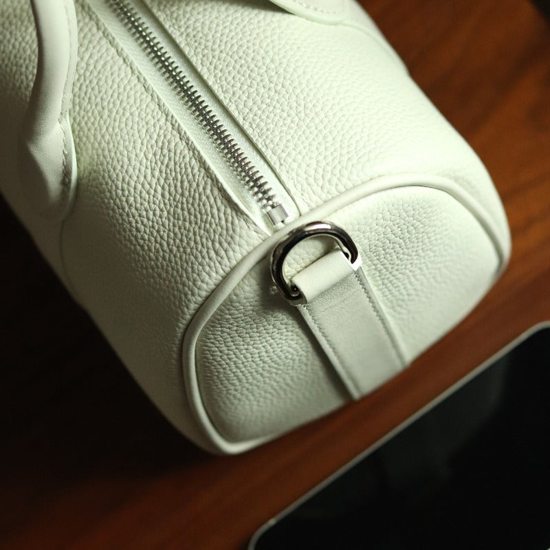 Handmade Top Grain Cowhide Leather Boston Bag | Crossbody & Satchel