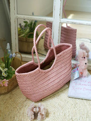 Handmade Woven Leather Tote Bag, Full Grain Leather Hand Woven Triple Jump Bamboo Ladies HoBo Bag, Curve Opening Summer Holiday Basket Bag
