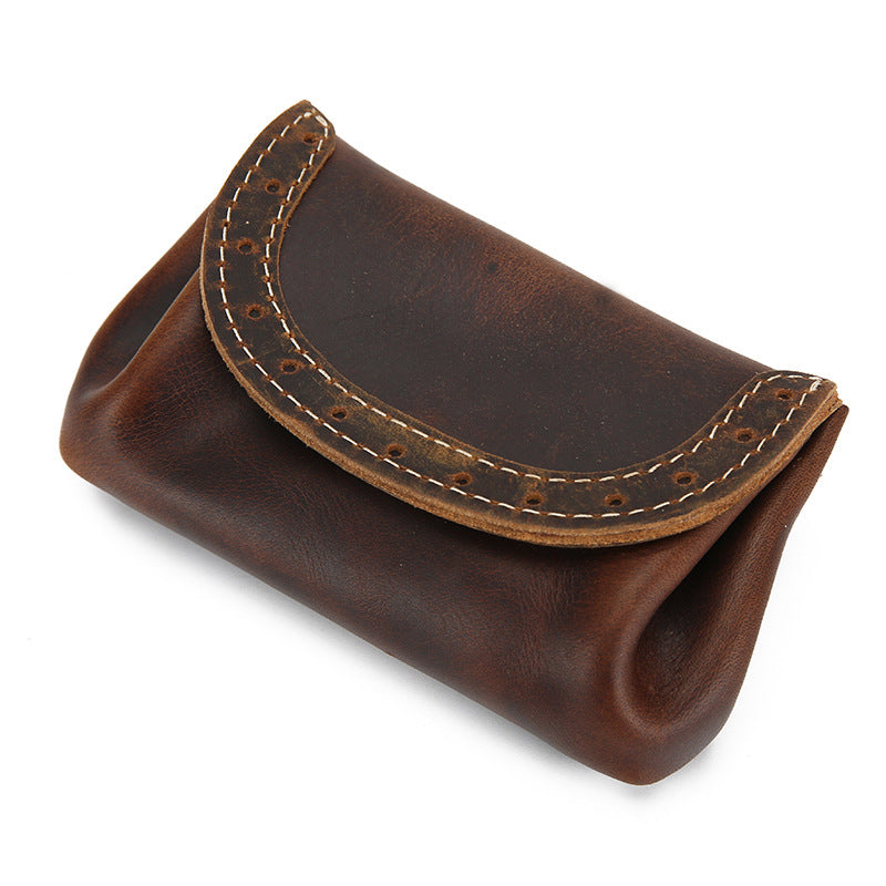 Handmade leather wallet | Full Grain Leather Vintage Purse | Short Wallet small vintage card wallet Coin Pouch for women Handmade