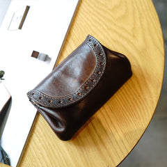 Handmade leather wallet | Full Grain Leather Vintage Purse | Short Wallet small vintage card wallet Coin Pouch for women Handmade