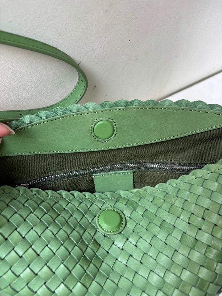 Handwoven Cowhide Leather Hobo Bag | Luxury Intrecciato Crossbody & Shoulder Bag | Minimalist Bag