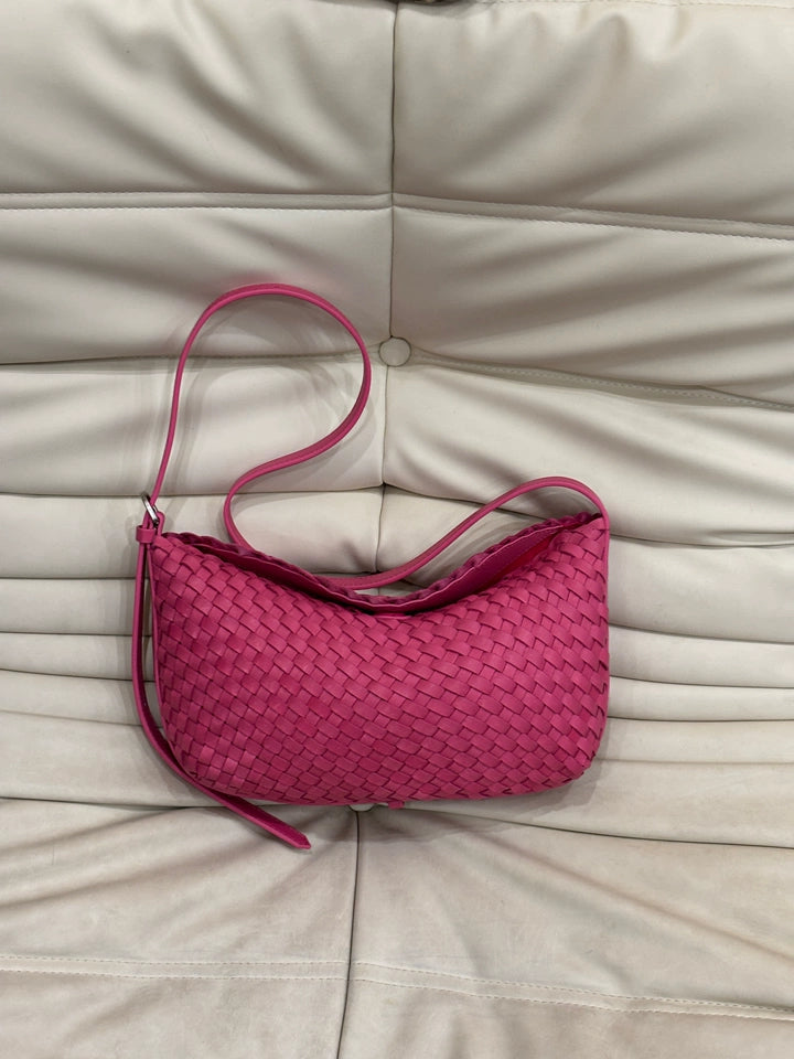 Handwoven Cowhide Leather Hobo Bag | Luxury Intrecciato Crossbody & Shoulder Bag | Minimalist Bag