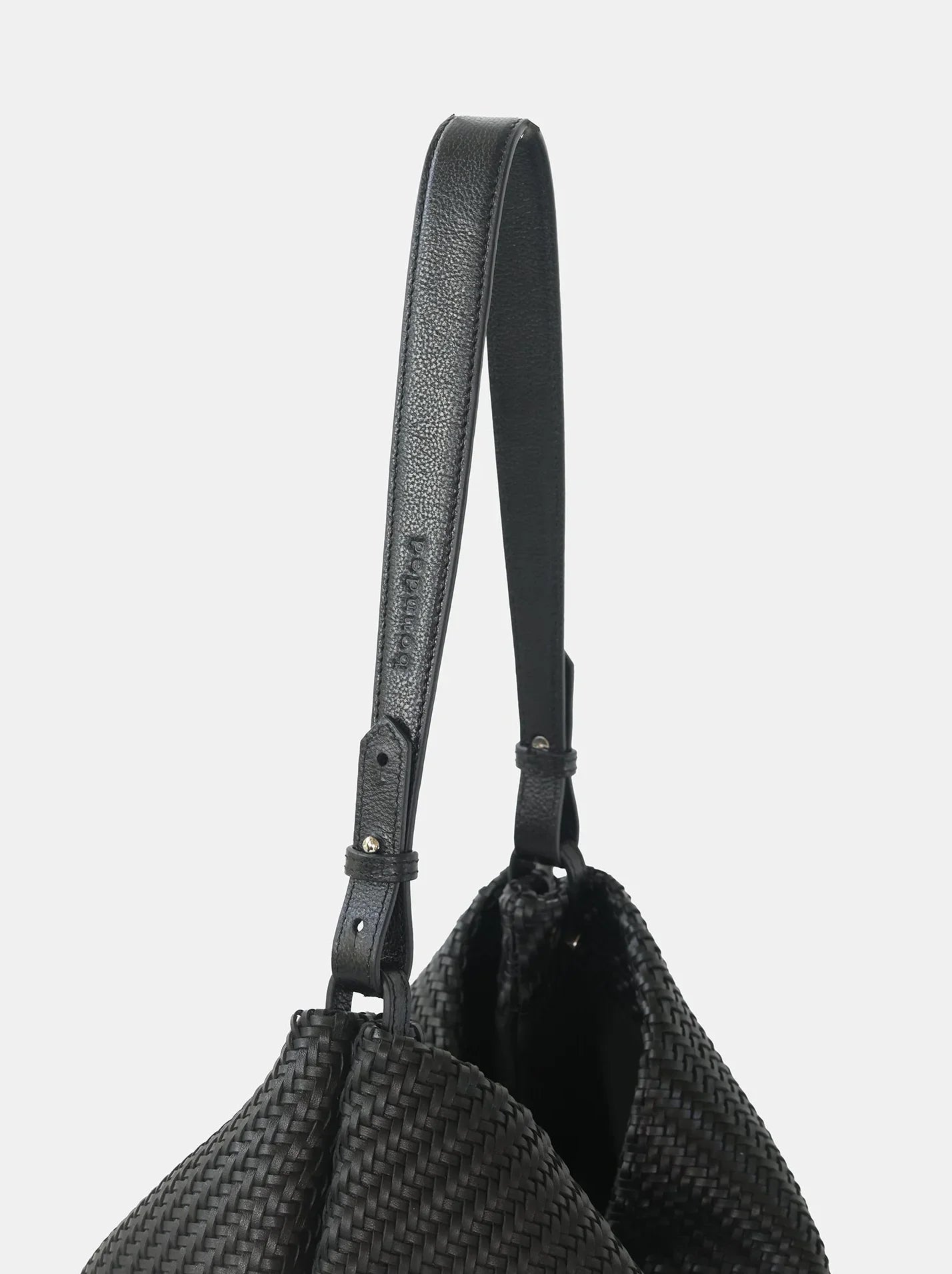 Handwoven Full Grain Leather Hobo Bag | Slouchy Large Shoulder Tote