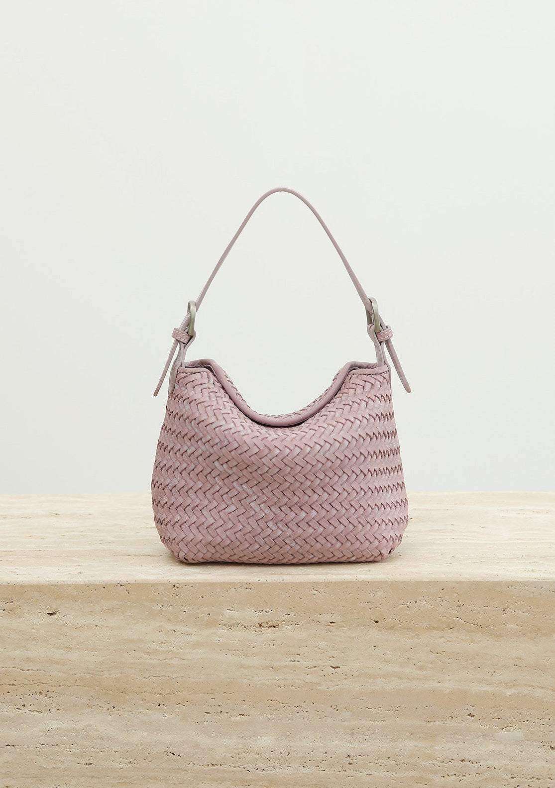 Handwoven Full Grain Leather Hobo Bag | Vintage Basketweave Shoulder & Crossbody Bag
