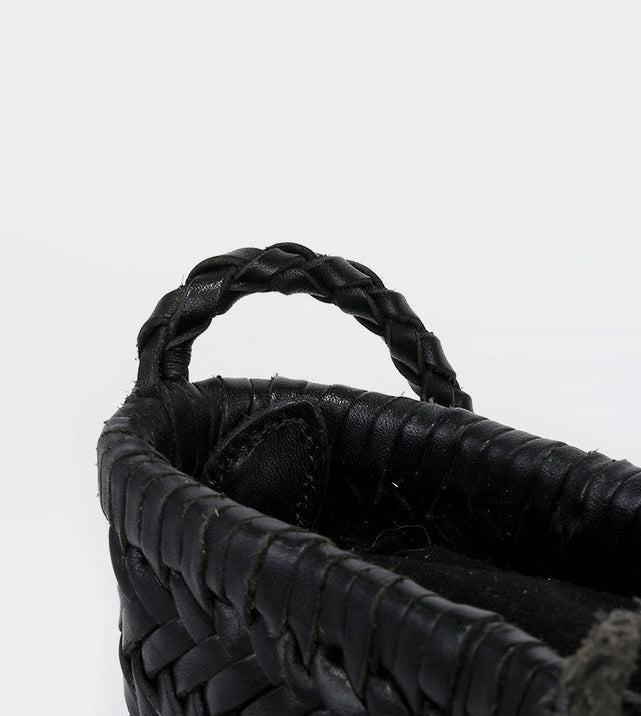 Handwoven Italian Cowhide Leather Crossbody Bag for Women |  Artisan Woven Shoulder Bag with Tassel & Drawstring Pouch | 8 Colours | Casual Daily & Weekend Ba