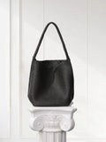 Handwoven Lambskin Leather Bucket Bag, Luxury Intrecciato Shoulder/Hobo Bag | All-Leather Interior & Exterior