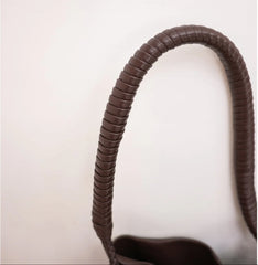 Handwoven Lambskin Leather Tote Bag for Women, Luxury Slouchy Large Shoulder Hobo Woven Tote