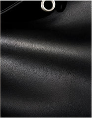 High-End Genuine Leather and Suede Leather Handbag with Lock Clasp, Women's Versatile Shoulder & Crossbody Bag for Commuting