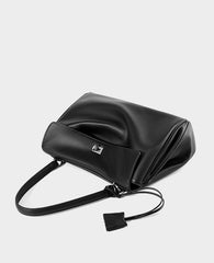 High-End Genuine Leather and Suede Leather Handbag with Lock Clasp, Women's Versatile Shoulder & Crossbody Bag for Commuting