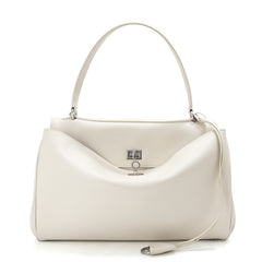 High-End Genuine Leather and Suede Leather Handbag with Lock Clasp, Women's Versatile Shoulder & Crossbody Bag for Commuting