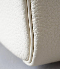High-End Luxury Italian Taurillon Clémence Leather Women's Shoulder Bag – Gold & Silver Tone Handcrafted Handbag, Top Handle Purse, Designer Doctor-Style Satchel (19cm/26cm)