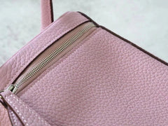 High-End Luxury Italian Taurillon Clémence Leather Women's Shoulder Bag – Gold & Silver Tone Handcrafted Handbag, Top Handle Purse, Designer Doctor-Style Satchel (19cm/26cm)