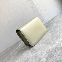Italian Calfskin Leather Bag Designer Bag Italian Leather Box Bag, Classic Crossbody Bag, Shoulder Bag, Minimalist Genuine Leather Purse